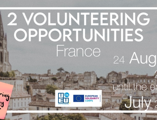 ΝΕΟ!!! 2 ανοιχτές θέσεις εθελοντισμού στη Γαλλία!!