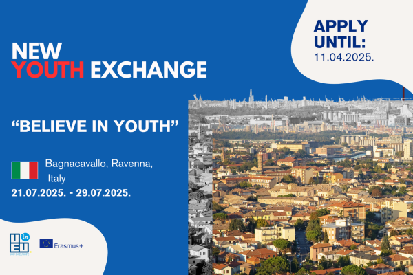 YE blue simple BELIEVE IN YOUTH